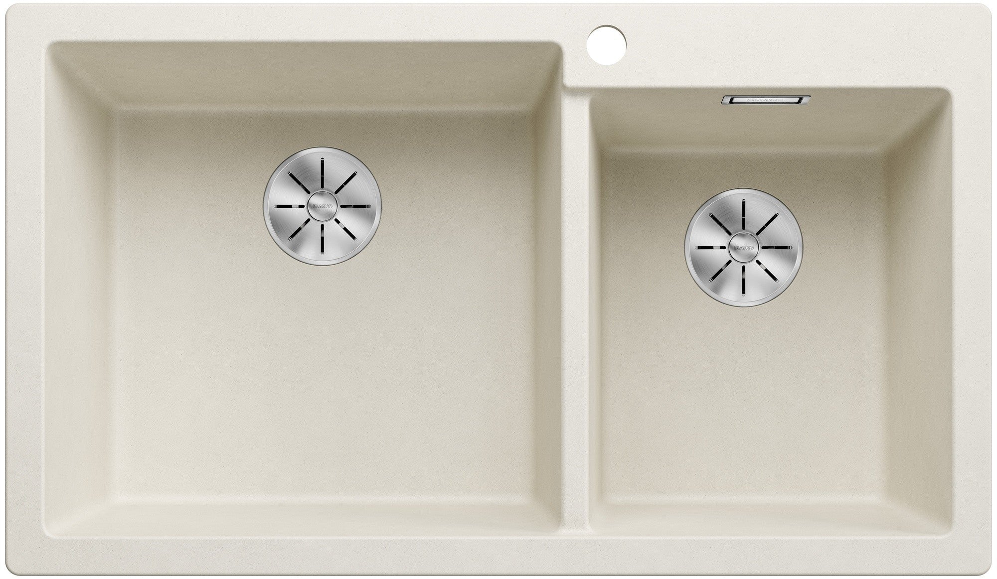 Chiuveta bucatarie Pleon 9 527641, Cuva Mare stanga, silgranit Alb Antic, 860 x 500 mm, Blanco